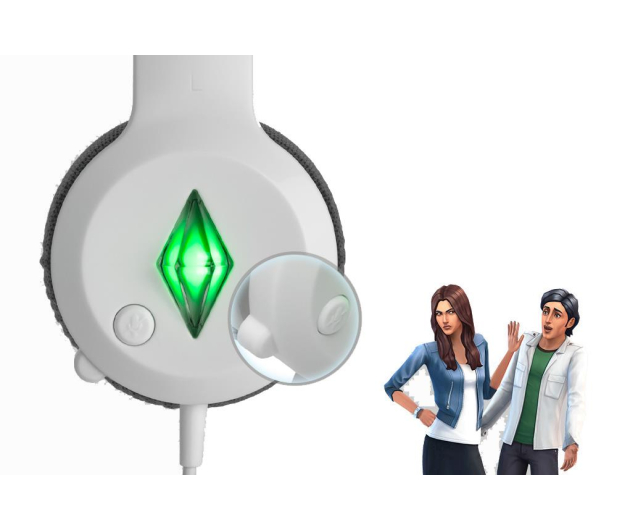 SteelSeries Sims 4 białe z mikrofonem (nauszne) - 204373 - zdjęcie 6
