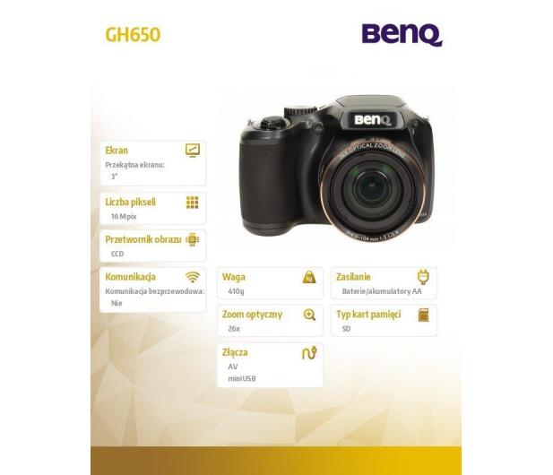 BenQ GH650 czarny - 152335 - zdjęcie 10