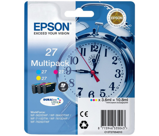 Epson T2705 zestaw tuszów CMY 3x3,6ml - 238865 - zdjęcie