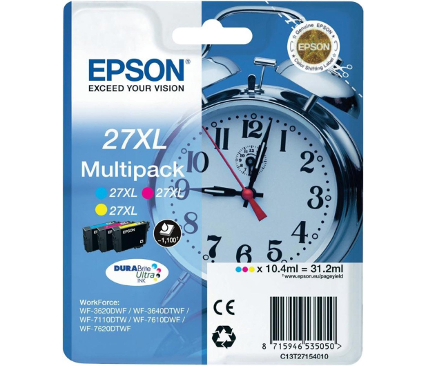 Epson T2715 zestaw tuszów CMY 3x1100str. - 238864 - zdjęcie