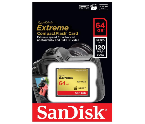 SanDisk 64GB Extreme zapis 85MB/s odczyt 120MB/s - 179829 - zdjęcie 3