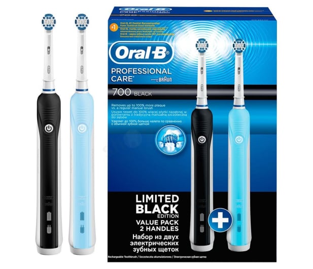 Oral-B Professional Care 700+500 DUO czarna i niebieska - 227736 - zdjęcie 2