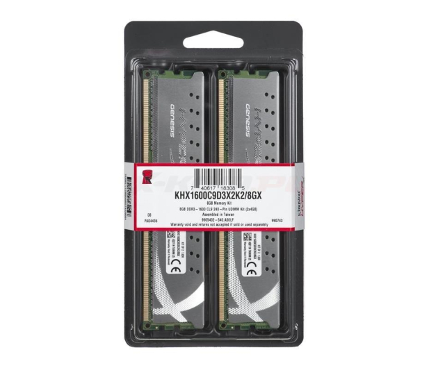 Kingston 8GB 1600MHz HyperX Grey Series CL9 (2x4096) - 63634 - zdjęcie 3