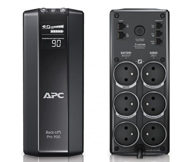 APC Back-UPS Pro 900 (900VA/540W, 6xPL, AVR, LCD) - 59841 - zdjęcie 3