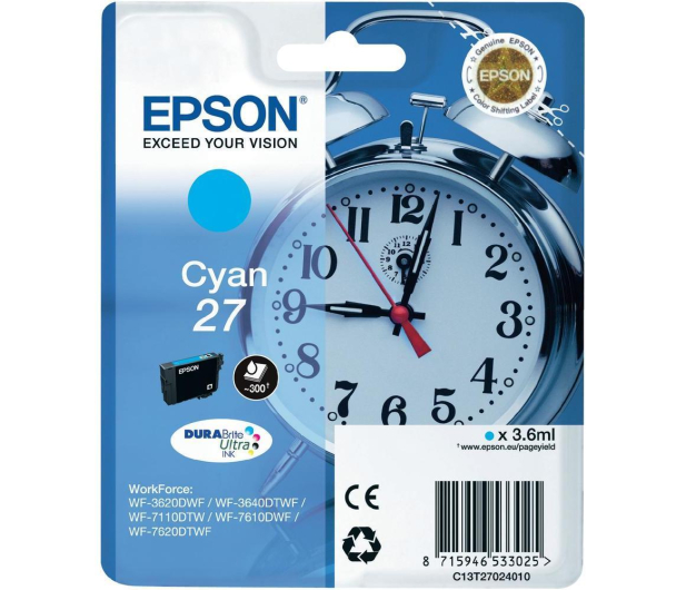 Epson T2702 cyan 27 300str. - 247839 - zdjęcie 2