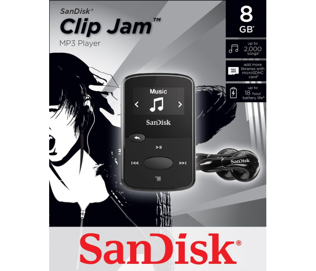 SanDisk Clip Jam 8GB czarny - 251563 - zdjęcie 4