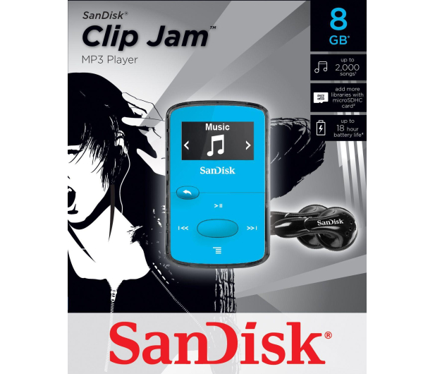 SanDisk Clip Jam 8GB niebieski - 251395 - zdjęcie 6