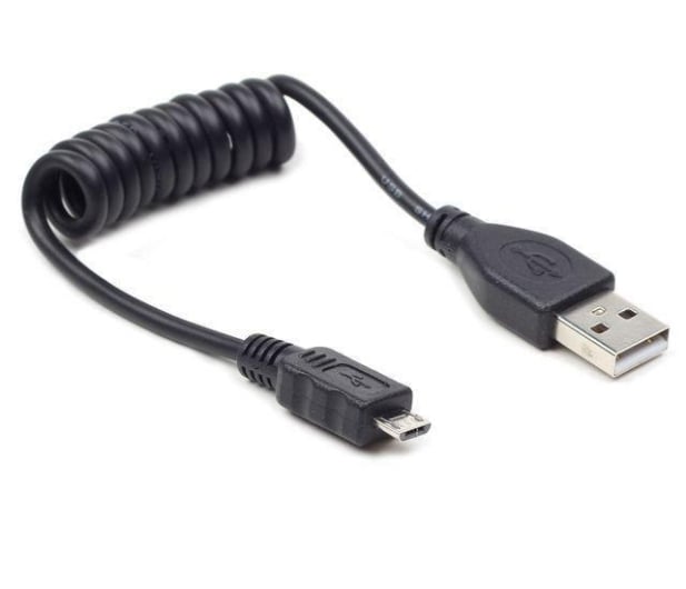 Gembird Kabel USB 2.0 - micro USB spirala 20-60cm - 220737 - zdjęcie