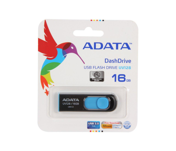 ADATA 16GB DashDrive UV128 czarno-niebieski (USB 3.1) - 255417 - zdjęcie 6