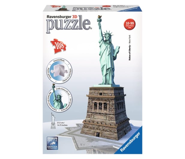 Ravensburger Puzzle 3D Statua Wolności - 259432 - zdjęcie