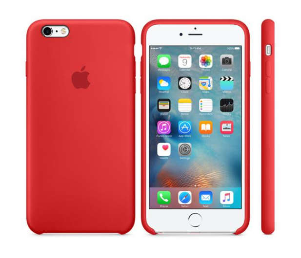 Apple iPhone 6s Plus Silicone Case czerwony - 259489 - zdjęcie