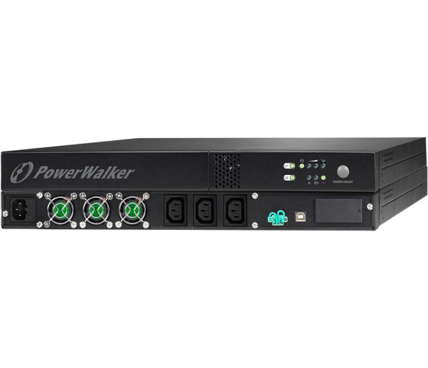 Power Walker ON-LINE (1000VA/800W, 3xIEC, USB, LCD RACK) - 253699 - zdjęcie 4