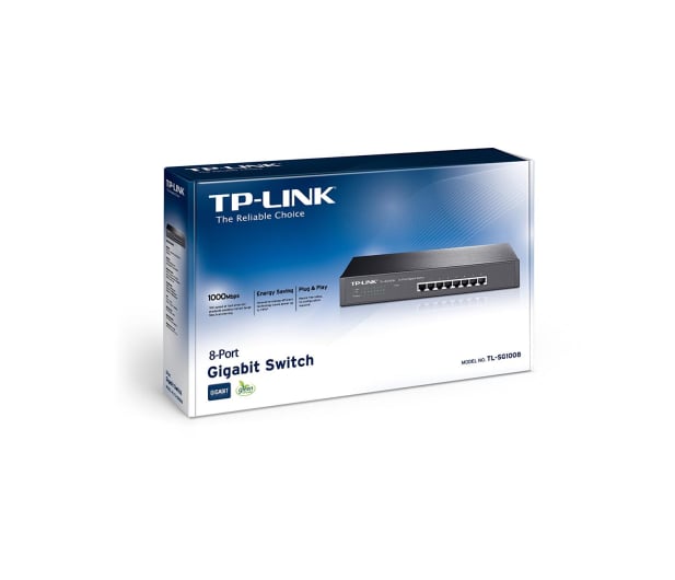 TP-Link 8p TL-SG1008 Rack (8x10/100/1000Mbit) - 61882 - zdjęcie 3