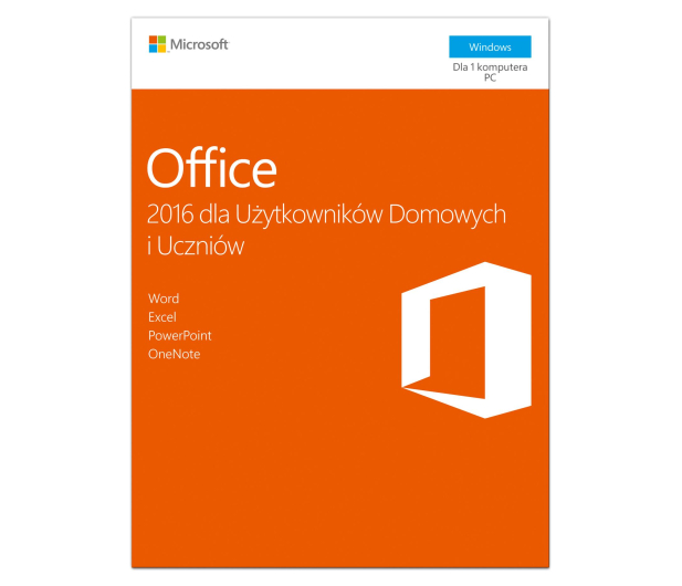 Microsoft Office 2016 dla Użytkowników Domowych i Uczniów - 260264 - zdjęcie 2