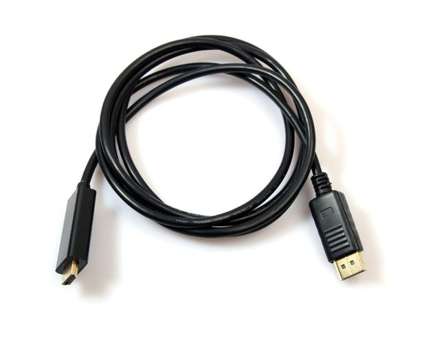 SHIRU Displayport (M)->HDMI (M) 1,8m czarny - 327242 - zdjęcie