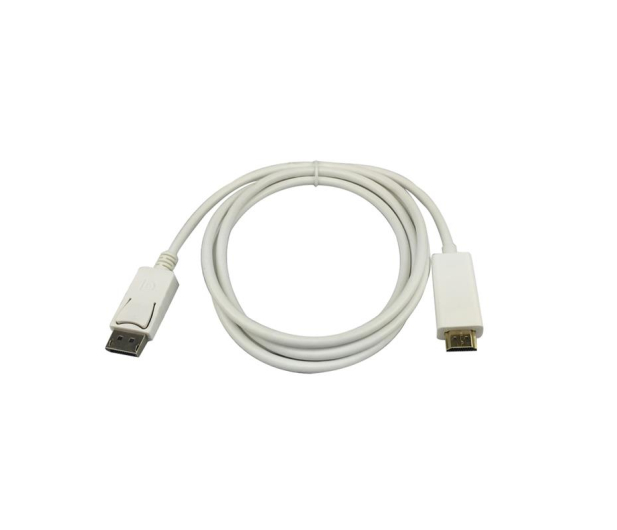 SHIRU Displayport (M)->HDMI (M) 1,8m biały - 327243 - zdjęcie 4