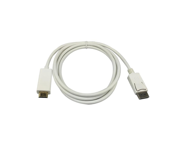 SHIRU Displayport (M)->HDMI (M) 1,8m biały - 327243 - zdjęcie