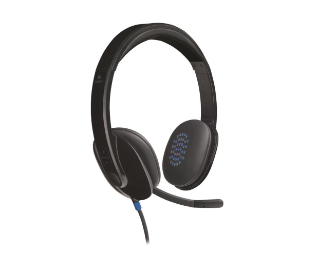 Logitech H540 Headset czarne z mikrofonem - 122603 - zdjęcie