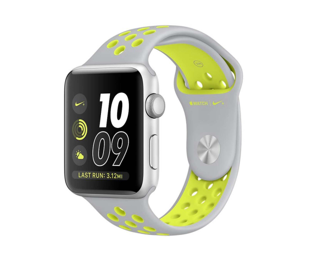 Apple Watch Nike+ 38/Silver Aluminium/Flat Silver/Volt - 326843 - zdjęcie