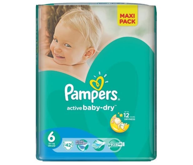 Pampers Active Baby Dry 6 Extra Large 15kg+ 42szt - 258032 - zdjęcie