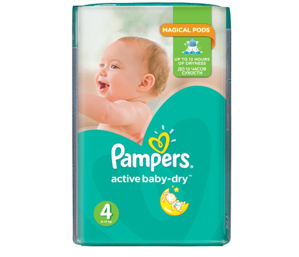 Pampers Active Baby Dry 4 Maxi 8-14kg 174szt Na Miesiąc - 339027 - zdjęcie 2