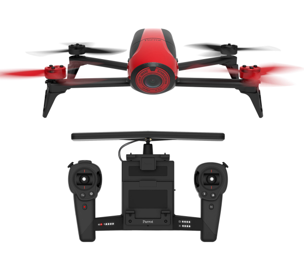 Parrot Bebop 2 Drone czerwony + Skycontroller czarny - 283123 - zdjęcie 2
