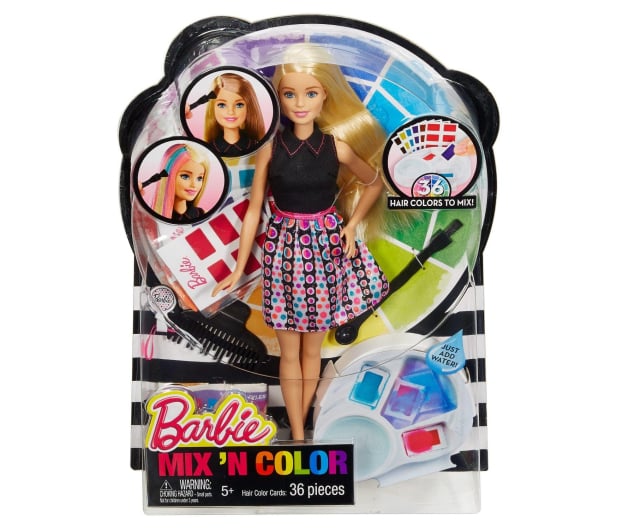 Mattel Barbie Miks Kolorów Farbujemy Włosy - 283165 - zdjęcie 6