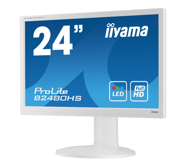 iiyama B2480HS biały  - 285630 - zdjęcie 2