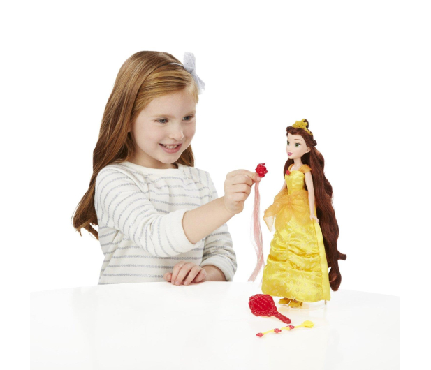 Hasbro Disney Princess Bella z długimi włosami - 286996 - zdjęcie 4