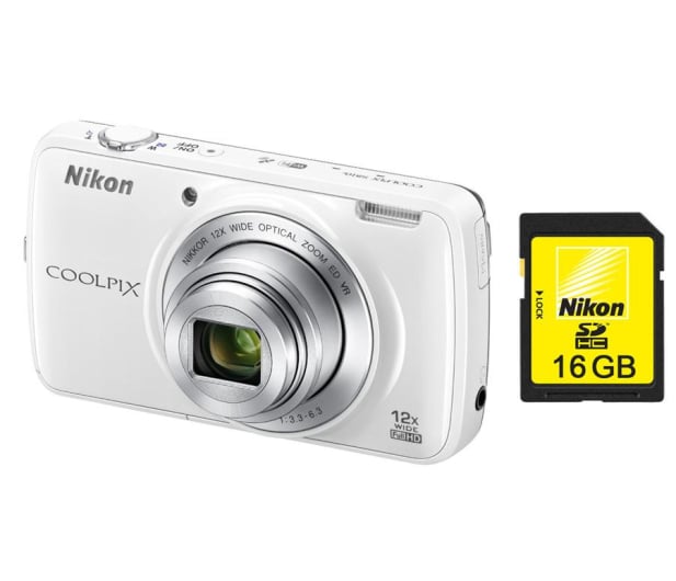 Nikon Coolpix S810C biały + karta 16GB - 252170 - zdjęcie