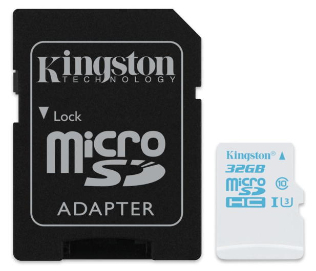 Kingston 32GB microSDHC UHS-I U3 zapis 45MB/s odczyt 90MB/s - 297165 - zdjęcie 2