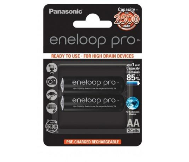Panasonic Eneloop Pro R6/AA 2500 mAh  (2 szt.) blister - 293301 - zdjęcie