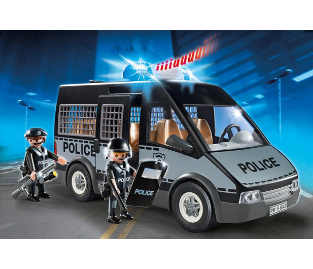 PLAYMOBIL Samochód brygady policyjnej ze światłem dźwiękiem - 301164 - zdjęcie 3
