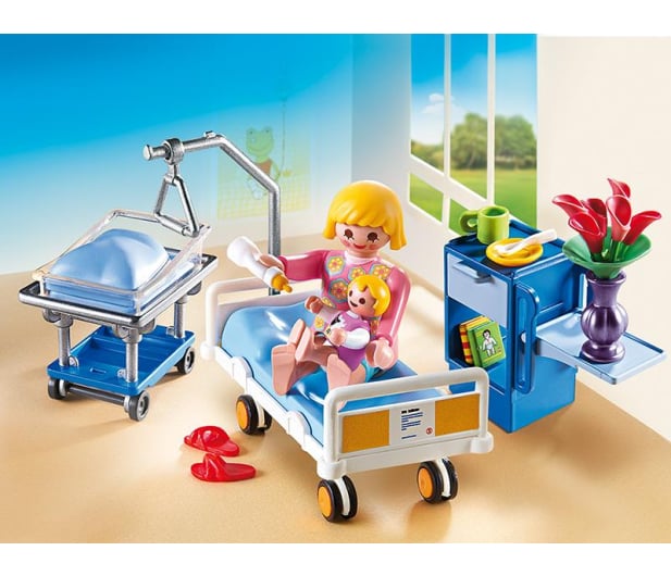PLAYMOBIL Sala chorych z łóżkiem dla niemowlaka - 301386 - zdjęcie 3
