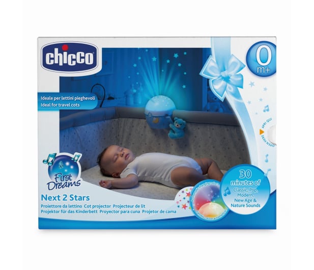 Chicco Projektor na łóżeczko niebieski - 299497 - zdjęcie 2