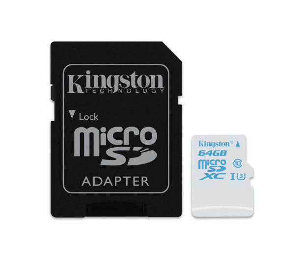 Kingston 64GB microSDXC UHS-I U3 zapis 45MB/s odczyt 90MB/s - 302289 - zdjęcie 3