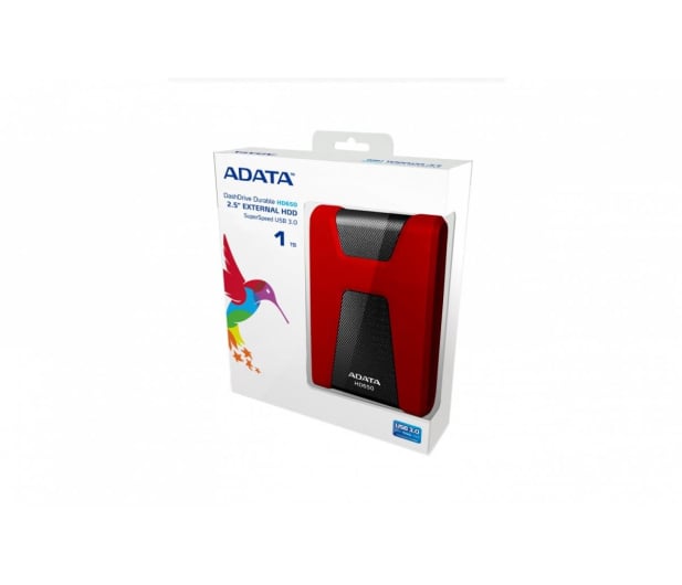 ADATA HD650 1TB USB 3.2 Gen. 1 Czerwono-Srebrny - 302563 - zdjęcie 4