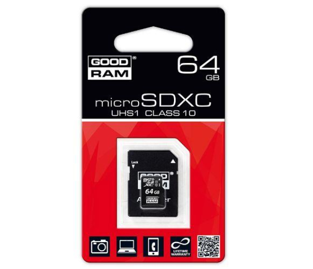 GOODRAM 64GB microSDXC zapis 10MB/s odczyt 60MB/s - 303104 - zdjęcie 3