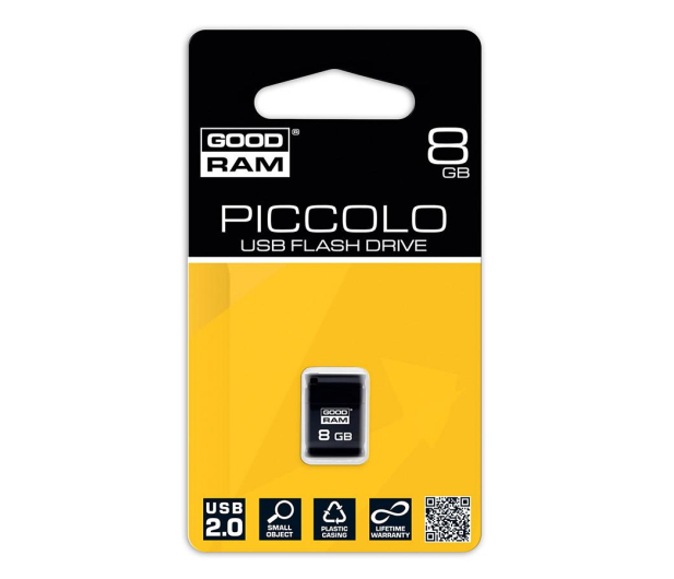 GOODRAM 8GB Piccolo zapis 5MB/s odczyt 20MB/s czarny - 303187 - zdjęcie 2