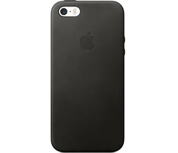 Apple Leather Case do iPhone SE czarny - 299550 - zdjęcie 3