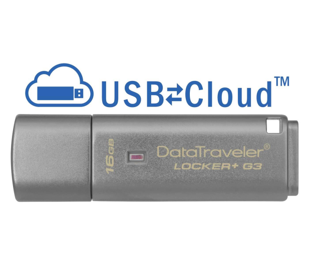 Kingston 16GB DataTraveler Locker+ G3 (USB 3.0) 135MB/s - 169208 - zdjęcie 2
