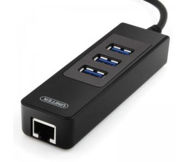 Unitek Hub 3x USB3.0 + Gigabit Ethernet - 313454 - zdjęcie