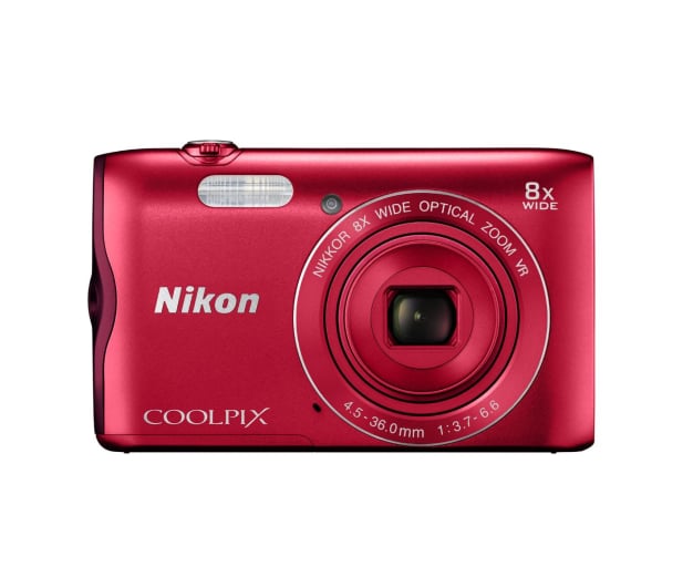 Nikon Coolpix A300 czerwony - 314042 - zdjęcie