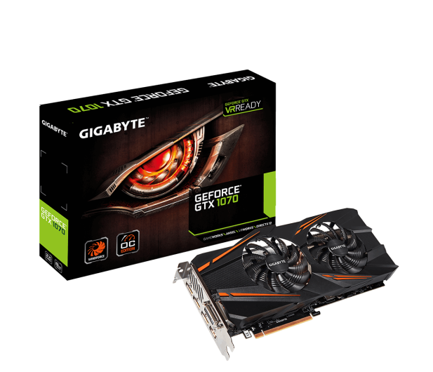 Gigabyte GeForce GTX 1070 WindForce II OC 8GB GDDR5 - 314401 - zdjęcie