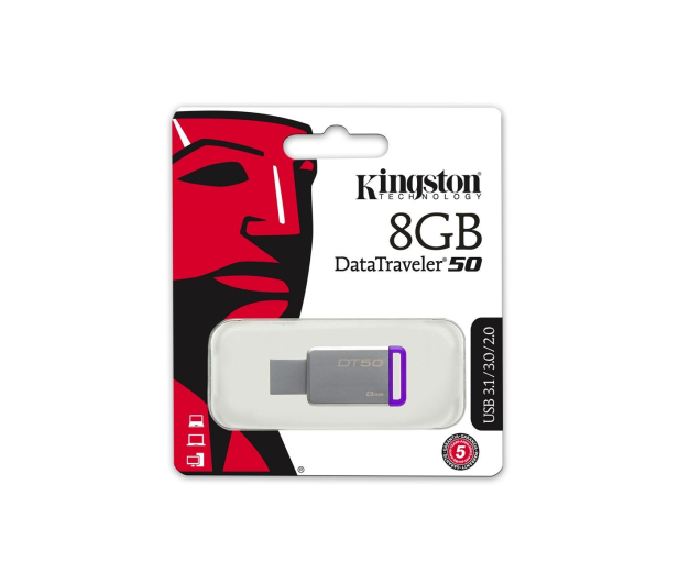 Kingston 8GB DataTraveler 50 30MB/s (USB 3.1 Gen 1) - 318993 - zdjęcie 4
