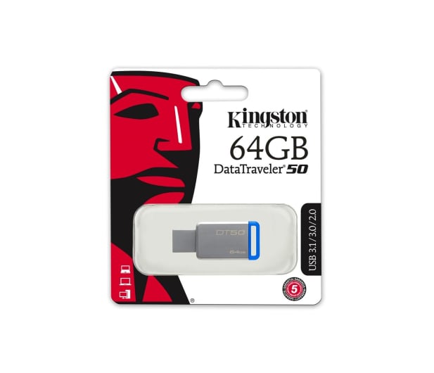 Kingston 64GB DataTraveler 50 110MB/s (USB 3.1 Gen 1) - 318998 - zdjęcie 4