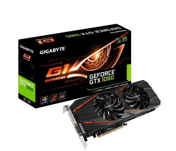 Gigabyte GeForce GTX 1060 G1 GAMING 3GB GDDR5 - 322261 - zdjęcie