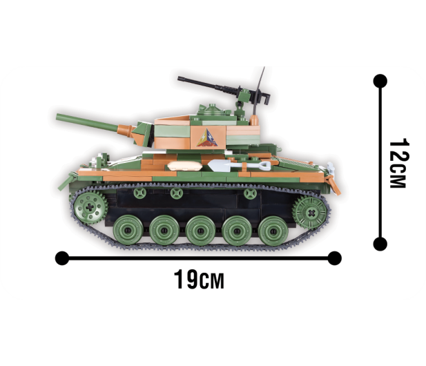Cobi Small Army World of Tanks M24 Chaffee - 323079 - zdjęcie 5