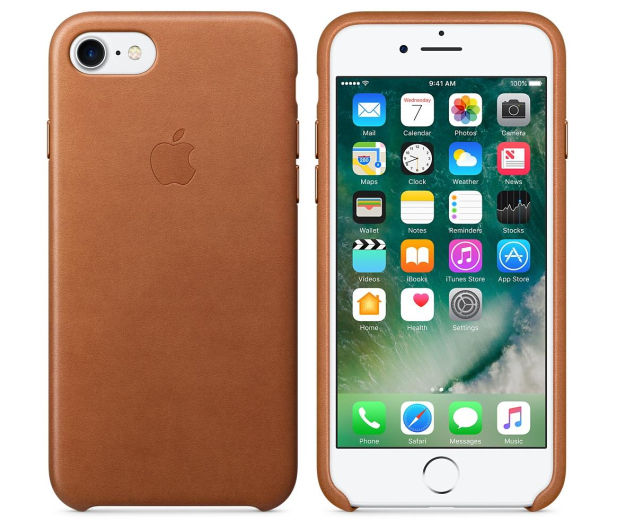 Apple Leather Case do iPhone 7/8 Saddle Brown - 325707 - zdjęcie