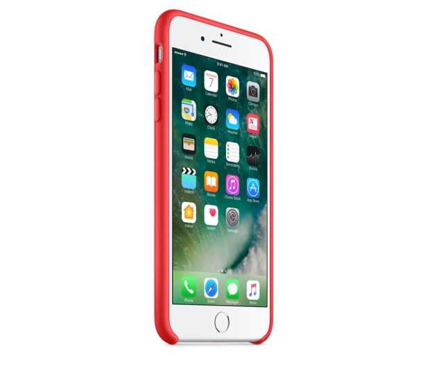 Apple Silicone Case iPhone 7/8 Plus Red - 325674 - zdjęcie 2
